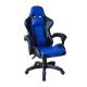 Ergonomiczny fotel gamingowy z poduszkami, niebieski