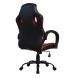 Fotel biurowy dla graczy z mechanizmem odchylania, czarny