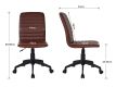 Krzesło biurowe, brązowe
