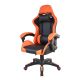 Ergonomiczny fotel gamingowy Racing Supreme Pro, czarno-poma