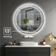 Lustro łazienkowe LED 70 cm z podświetleniem i odmgławianiem