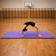 Mata gimnastyczna 210x110 cm, XXL, fioletowa