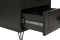 Stolik nocny LUNA, 50 x 55 x 40 cm, antracytowy