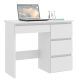 Biurko komputerowe białe z szufladami do nauki i pracy