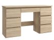 Biurko z szufladami dąb sonoma do pokoju młodzieżowego