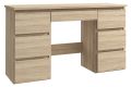 Biurko z szufladami dąb sonoma do pokoju młodzieżowego