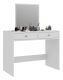 Toaletka biała z lustrem do makijażu 2 szuflady