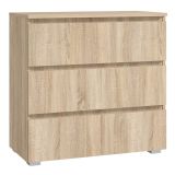 Komoda dąb sonoma 80 cm z szufladami do salonu