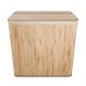 Bambusowy kosz na pranie 150 l z pokrywą – 3 przegródki