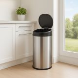 Automatyczny kosz na śmieci 50 l z czujnikiem, stal