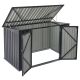 Metalowy schowek na 3 śmietniki, 200×105×128 cm