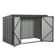 Metalowy schowek na 3 śmietniki, 200×105×128 cm