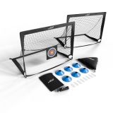 Zestaw 2 składanych bramek piłkarskich Goal Master 120x80 cm