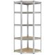 Regał narożny metalowy z półkami MDF 180x70x40 cm, 875 kg