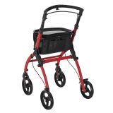 Chodzik rehabilitacyjny czerwony, składany, aluminiowy