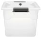 Półprzezroczyste pojemniki 30l z pokrywą – zestaw 4 sztuki