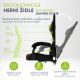Fotel gamingowy czarno-czerwony, ergonomiczny, PVC, 120 kg