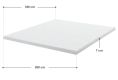 Nakładka na materac 180x200, 7 stref, pianka memory