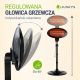 Promiennik kwarcowy 2000W na statywie, 3 tryby, IP34