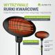 Promiennik kwarcowy 2000W na statywie, 3 tryby, IP34