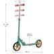 Hulajnoga dziecięca składana 20 cm, mięta, ABEC7, do 100 kg