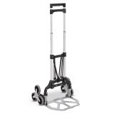 Składany wózek schodowy 80 kg, aluminiowy, 3+3 koła