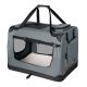 Składany transporter dla psa z siatką 50x34x36 cm szary