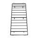 Designerskie łóżko z podświetleniem LED 90x200, czarna stal