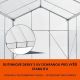 Szklarnia ogrodowa 4,75 m² z poliwęglanu i aluminiową ramą