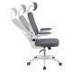 Ergonomiczne krzesło z siatką i zagłówkiem do biura