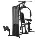 Stacja fitness do domu 77 kg, czarna, stalowa konstrukcja