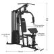 Stacja fitness do domu 77 kg, czarna, stalowa konstrukcja