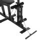 Stacja fitness do domu 77 kg, czarna, stalowa konstrukcja
