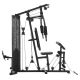 Stacja fitness do domu 77 kg, czarna, stalowa konstrukcja