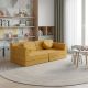 Modułowa sofa designerska dla dzieci 150 cm, musztardowa