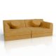Modułowa sofa designerska dla dzieci 150 cm, musztardowa