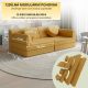 Modułowa sofa designerska dla dzieci 150 cm, musztardowa