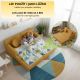 Modułowa sofa designerska dla dzieci 150 cm, musztardowa