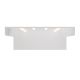 Nowoczesna toaletka LED, 7 szuflad, biała, 107x40 cm