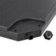 Płyty obciążające do parasola 4 szt. HDPE czarne 80 kg