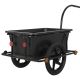 Wózek transportowy rowerowy 90 l, stalowy, plandeka, 80 kg