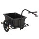 Wózek transportowy rowerowy 90 l, stalowy, plandeka, 80 kg