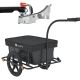 Wózek transportowy rowerowy 90 l, stalowy, plandeka, 80 kg