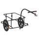 Wózek transportowy rowerowy 90 l, stalowy, plandeka, 80 kg