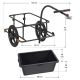 Wózek transportowy rowerowy 90 l, stalowy, plandeka, 80 kg