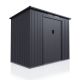 Domek ogrodowy metalowy M 218x132x174 cm z wentylacją i ramą
