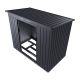 Domek ogrodowy metalowy M 218x132x174 cm z wentylacją i ramą