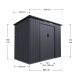 Domek ogrodowy metalowy M 218x132x174 cm z wentylacją i ramą