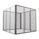 Metalowy kompostownik ogrodowy 450 l – srebrny, przewiewny