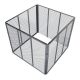 Metalowy kompostownik ogrodowy 450 l – srebrny, przewiewny